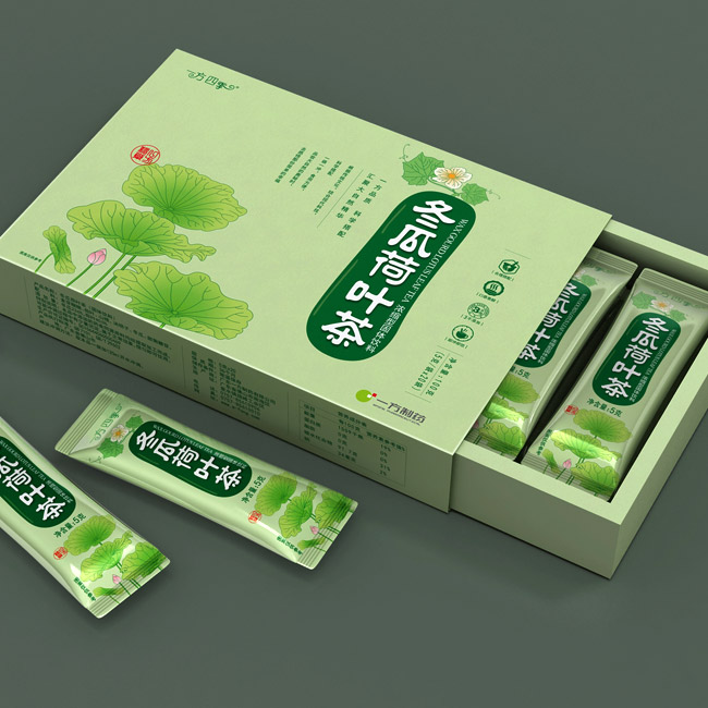 国药集团冬瓜荷叶减肥茶包装策划设计，减肥茶包装设计公司